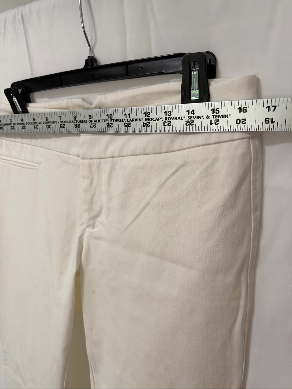 ecru White Boot-Cut Stretch Pant - Picture 2 of 6